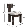 NicBex  Set of 2 Modern Dining Chairs,Upholstered Dinner Chairs with Rubber Wood Legs for Kitchen,Living Room - 3 of 4