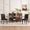 FERPIT Faux Leather Tufted Upholstered Dining Chairs Set of 2 - 4 of 4