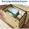 Acekool Farmhouse File Cabinet with 2 Drawers, 30" Lateral Storage Printer Stand for A4/Letter/Legal, Rustic Home Office Organizer - 4 of 4