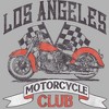 Junior's Lost Gods Los Angeles Motorcycle Club Fade Oversized T-Shirt - 2 of 2