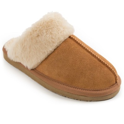 Minnetonka Women's Chesney Slide Slipper 40881w, Cinnamon Brown