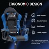 Bosmiller Ergonomic Gaming Chair Racing Style Office Chair, Computer Desk Chair, Swivel Reclining PU Leather PC Gamer Chair - 3 of 4