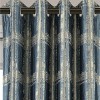 Egyptian Linens Studio Window Curtain Panels Abstract Jacquard Pair ( Set of 2) - 3 of 4
