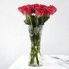 Slickblue Flared Clear Glass Vase, Decorative Centerpiece, Set & Size Options available - 4 of 4