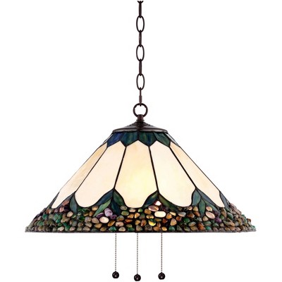 Plug in tiffany sales hanging lamp