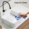 ChicFurnit Bathroom Sinks Vessel Sink Square Sink Vanity Sink Art Basin Countertop Bathroom Sink for Bathroom, White, 14.77"*14.77"*5.12" - 4 of 4