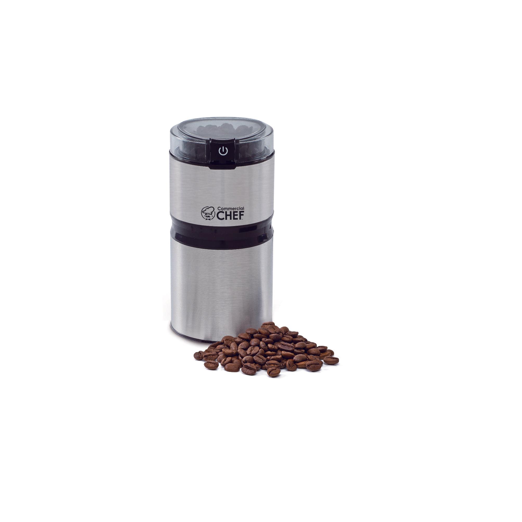 Commercial Chef Electric Coffee Grinder, Stainless Steel Blades Grinder for Coffee Bean, Seed, Nut, Spice Herb Pepper