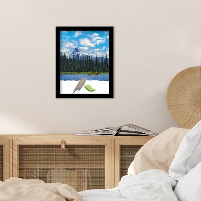 Jet Black Matte Polystyrene 15" x 12" Hanging Picture Frame