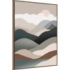 Amanti Art Nordic landscape mountain range 06 by Little Dean Framed Canvas Wall Art - 3 of 4