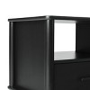GlasFlength Nightstands Accent Nightstand Bedside Table Nightstand End Tables Nightstands with Drawer for Bedroom, Black, 20"*15.88"*20" - 3 of 4