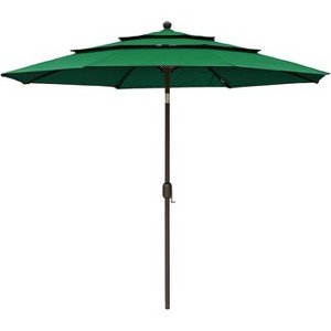 Aoodor 10 ft Patio Umbrella, Outdoor Table Umbrella, Market Umbrella with 3 Tier - 1 of 4