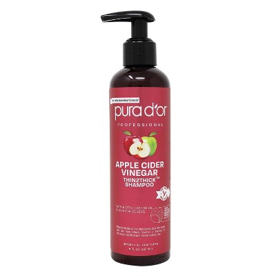 Pura d'or Apple Cider Vinegar Thin 2 Thick Shampoo - 8 fl oz