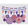 Fireworks Are Overrated Festival Flags Men's Crew Neck Short Sleeve Tee - 2 of 2
