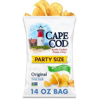 Cape Cod Potato Chips Less Fat Original Kettle Chips Party Size- 4oz