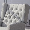 Modern Wingback Manual Recliner with Solid Wood Legs Accent Chair for bedroom living room-Christopher Knight Home - 4 of 4