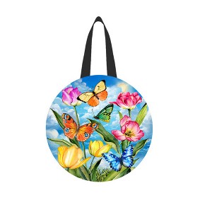 Briarwood Lane Spring Door Hanger 16x16 Sunshine Butterflies For Spring Door Hanger - 1 of 2