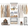 Besiost 25" - 103" Closet System with Cabinets, Wall-mounted Closet Organizer - 4 of 4