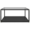 vidaXL Coffee Table Transparent and black - 3 of 4