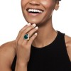 Ross-Simons 11.00 Carat Emerald and .40 ct. t.w. White Topaz Ring in 18kt Gold Over Sterling - 2 of 4