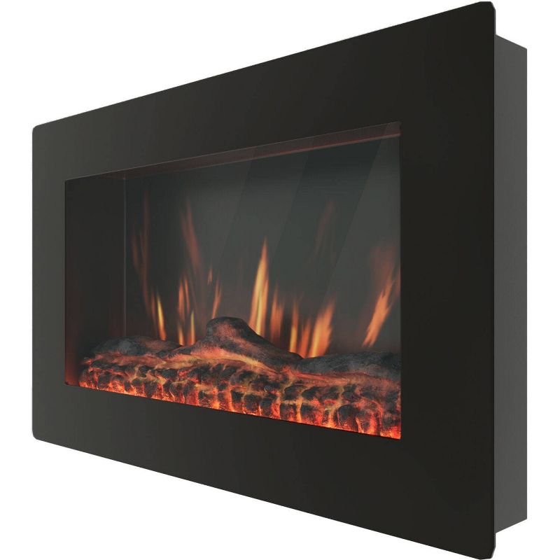 Cambridge CAM30WMEF-2BLK Callisto 30&#34; Wall-Mount Electronic Fireplace with Flat-Panel and Realistic Logs, 3 of 8