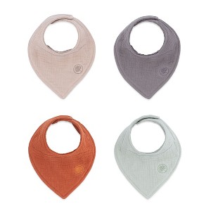 Parker Baby Co. Muslin Bandana Drool Bibs 4 Pack - 1 of 4