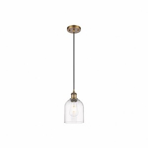 Bella - 1 Light Cord Hung Mini Pendant In Industrial Style-9.5 Inches Tall and 5.5 Inches Wide - 1 of 1