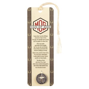 Dicksons Man of God Tassel Coin Decoration I Know I Can Do All Things Brown 6 x 2 Paper and Coin Bookmark Pack of 12 - 1 of 2