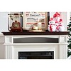 fireplace with mantel shelf, freestanding fireplace heater with LED flame - 2 of 4
