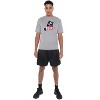 Lenoir-Rhyne University Adult Sport Active T-Shirt Primary Logo, Athletic Heather - image 3 of 4