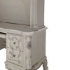 88" Dresden Desks Bone White Finish - Acme Furniture: Claw Feet, Decorative Moldings, Storage Hutch - 2 of 4