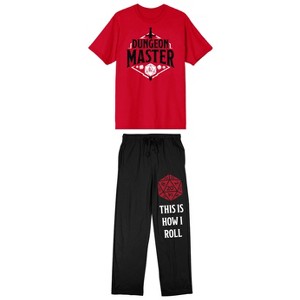 Dungeons & Dragons This Is How I Roll Men's 2-Piece Short Sleeve Sleepwear Set - 1 of 4