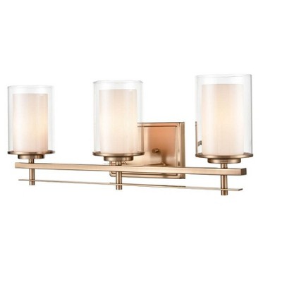 Millennium Lighting Huderson 3 - Light Vanity in  Modern Gold