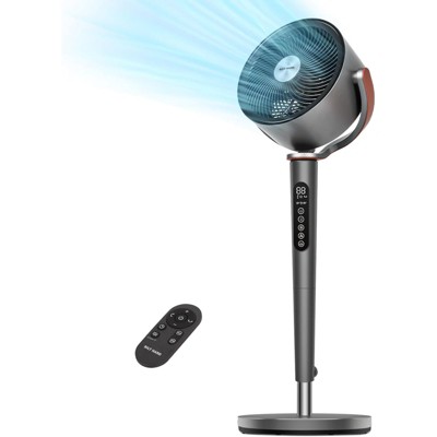 BILT HARD Large Pedestal Fan 120° Quiet Oscillating Fan Air Circulator Standing Floor Fans for Bedroom With Remote DC Motor 20db 12H Timer 37-45 inch