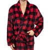 PAVILIA Mens Robe, Soft Bathrobe for Men, Fleece Warm Long Plush Microfiber Shawl Collar Pocket, Bath Shower Spa - 3 of 4