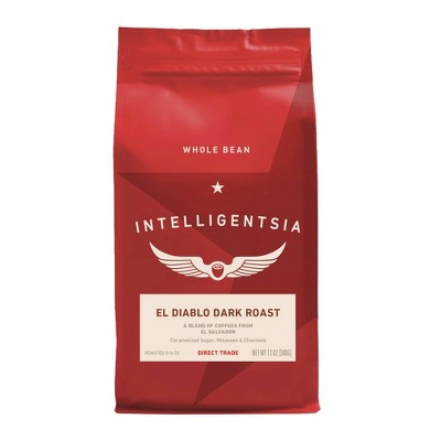 Intelligentsia Direct Trade El Diablo Dark Roast Whole Bean Coffee -12oz