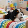FAO Schwarz 18" Lying Sweet Bernadoodle Toy Plush - 2 of 4