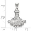 Black Bow Jewelry 10k White Gold St. Louis Blues NHL Large Pendant - 2 of 3