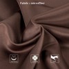 Satin Zippered Body Pillowcase, Silky Slip Cooling Body Pillow Cover - NTBAY - 4 of 4
