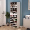 Hitow White Vertical Shoe Cabinet Open 13 Tiers of Space Large-Capacity Shoe Storage - 2 of 4