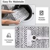 Small Throw Rug for Bedroom Kitchen Entryway - Boho Vintage Non-Slip Washable Mat, Oriental Soft Stain Resistant Low Pile Carpet - 3 of 4
