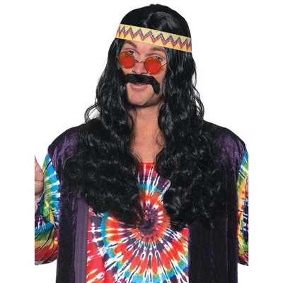 Underwraps Long Curly Hippie One Size Adult Costume Wig | One Size