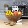 AuldHome Design Wooden Salad Bowl Set Large Serving Bowl w/ Utensils; Salad Serving Set in Mango Wood - 2 of 4