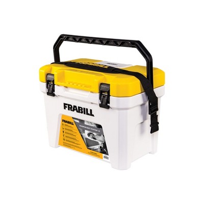 Frabill FRBBA219 19 Quart Capacity Heavy Duty Organizing Magnum Tackle Box Bait Station with 2 Speed Water Resistant Battery Powered Aerator