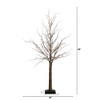Nearly Natural 4-ft Pre-Lit Artificial Trig Tree with 240 Warm White LED Lights - 2 of 4