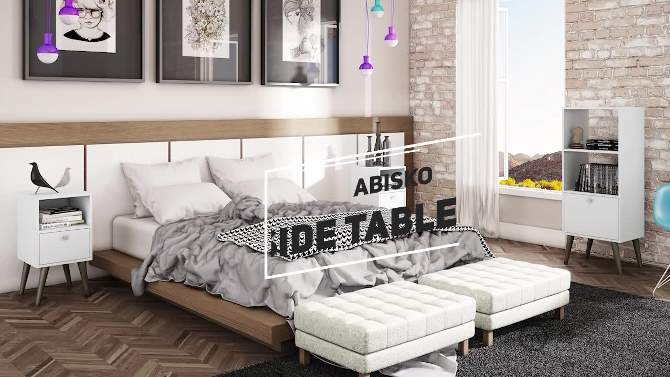 Abisko Side Table White - Manhattan Comfort, 2 of 10, play video