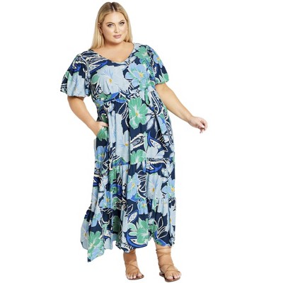 Avenue Women s Plus Size Raina Maxi Dress Target