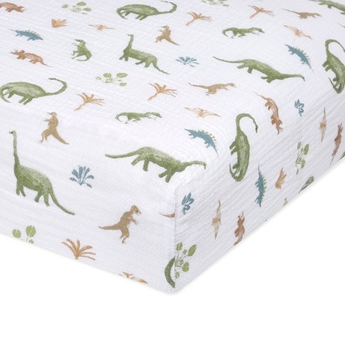 Aden Anais Essentials Crib Sheet Dino Jungle Target