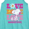 Girls' - Peanuts - Love Woodstock Graphic Sleeveless Aline Dress - 2 of 4