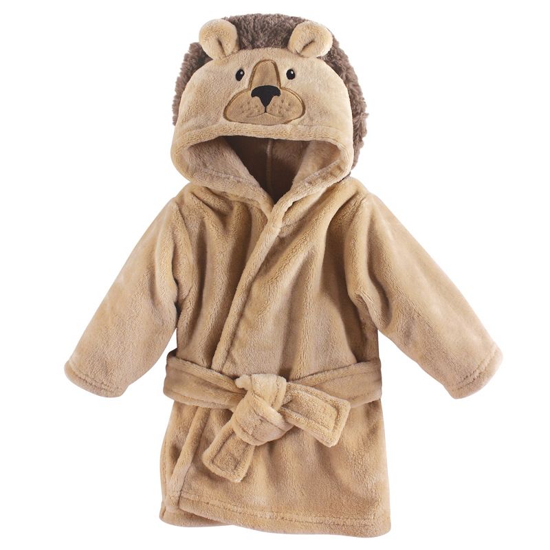 Hudson Baby Infant Boy Plush Pool and Beach Robe Cover-ups, Lion, 1 of 4