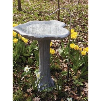 Birds Choice Stainless Steel Pedestal Birdbath Dripper Silver/Black